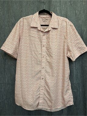 Marti Kat Flamingo Print Shirt, XL, resort wear, vacation wear, novelty, modal